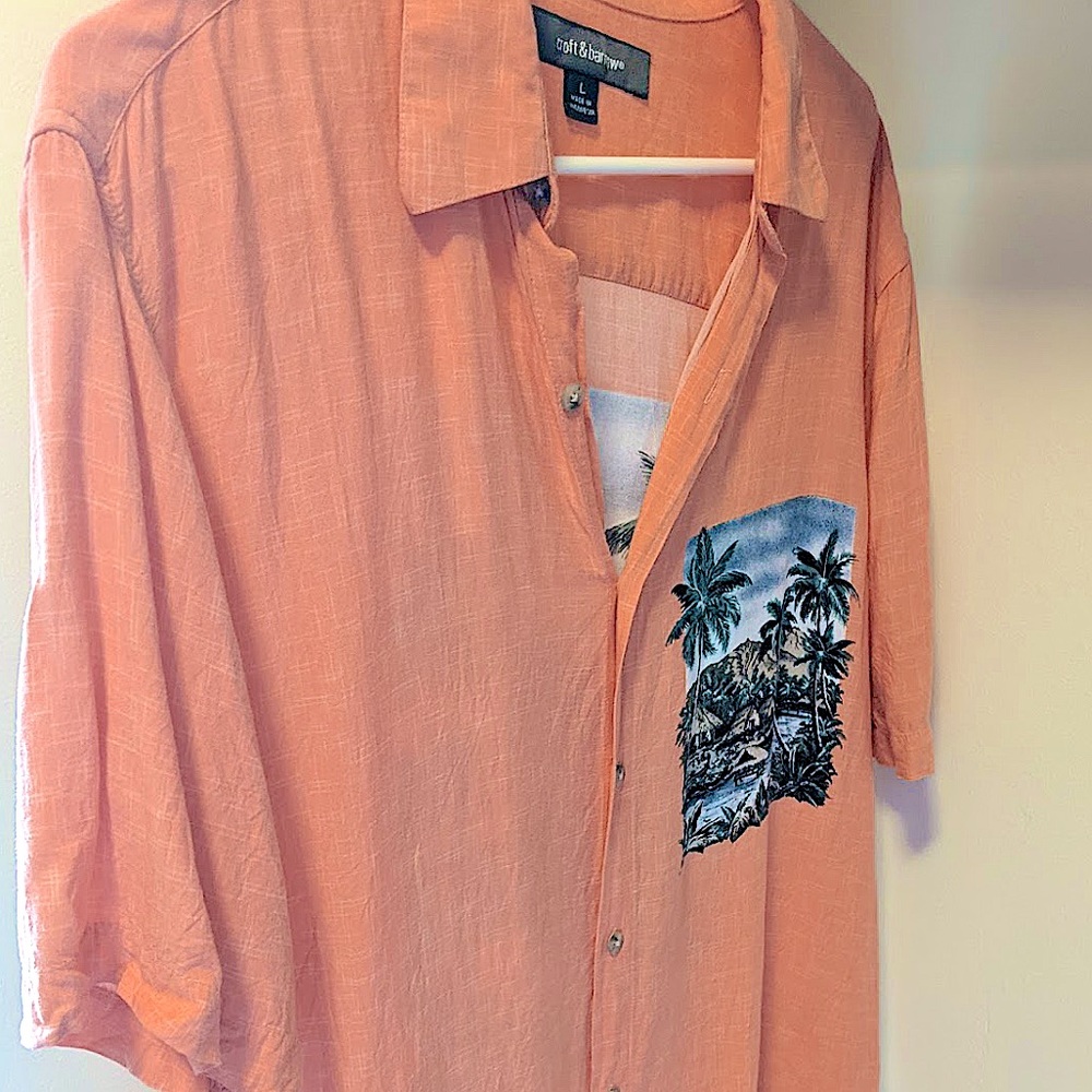 ☀️🌼Men’s short sleeve button down summer shirt